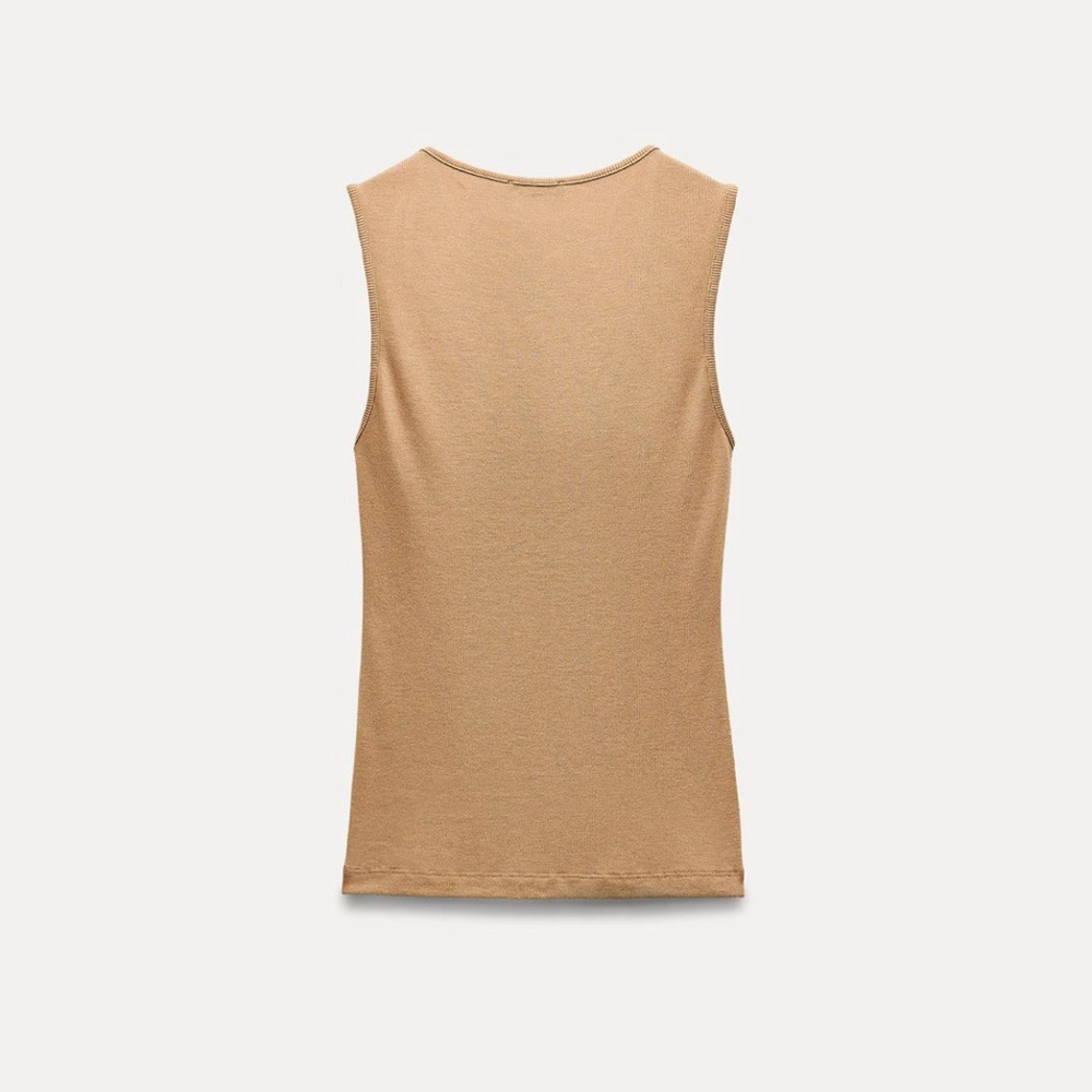 (#120)ZARA Ribbed Tank Top - Picture 5 of 7